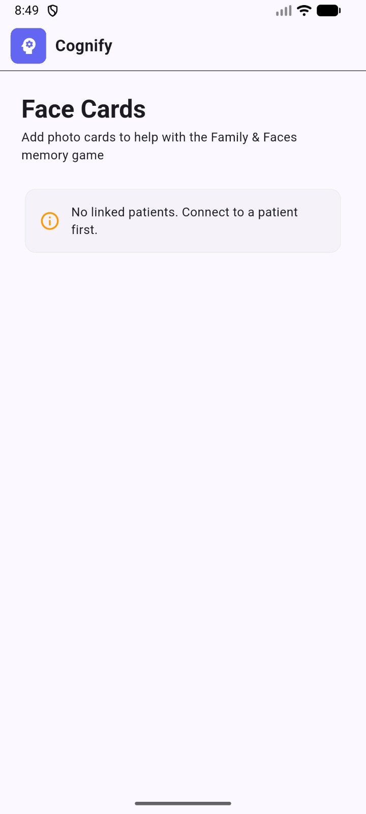 Face Cards — add photo cards for Family & Faces memory game