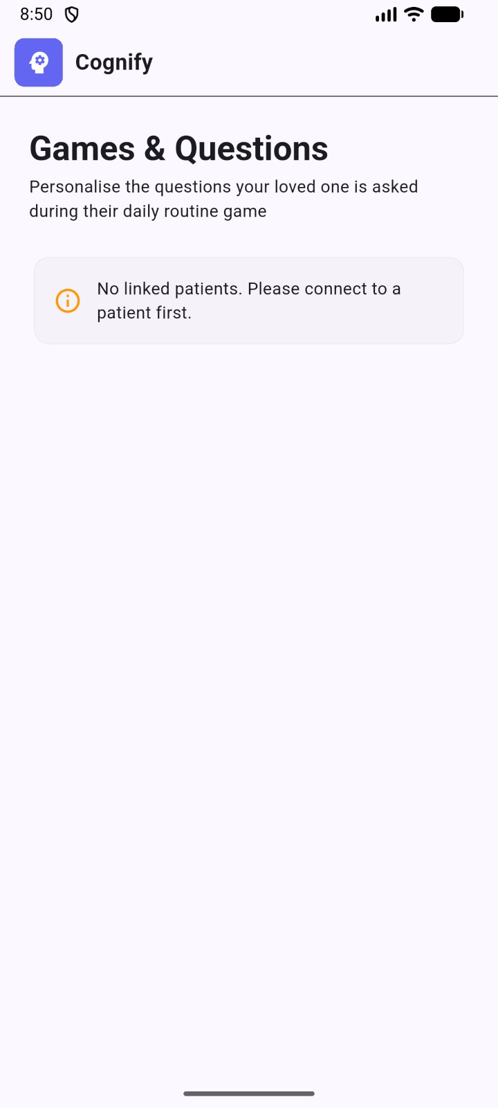 Games & Questions — personalize questions for daily routine game