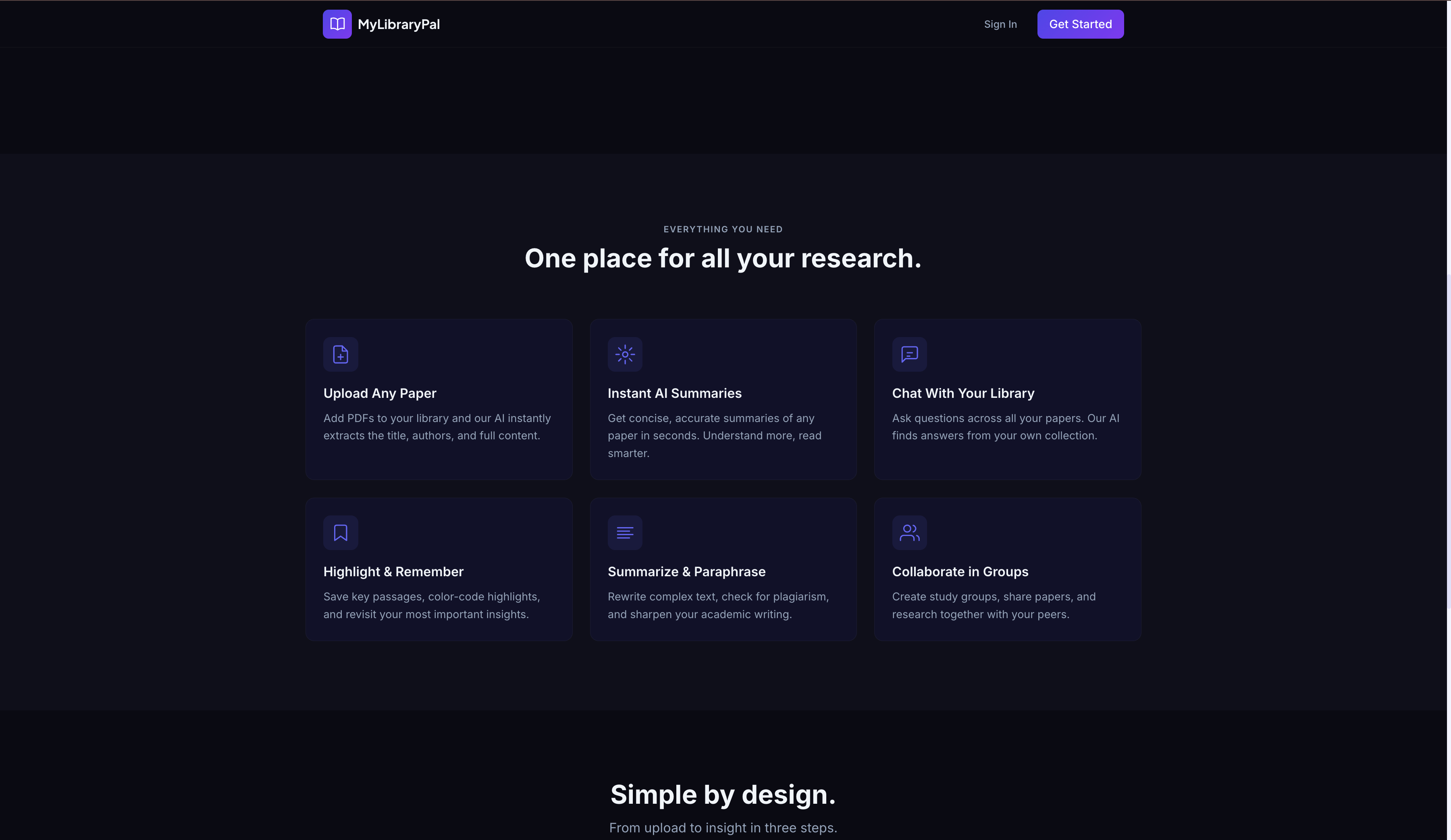 Platform features overview